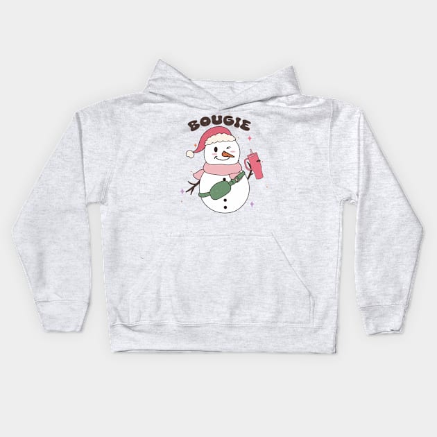 Bougie Merry Christmas Kids Hoodie by MZeeDesigns